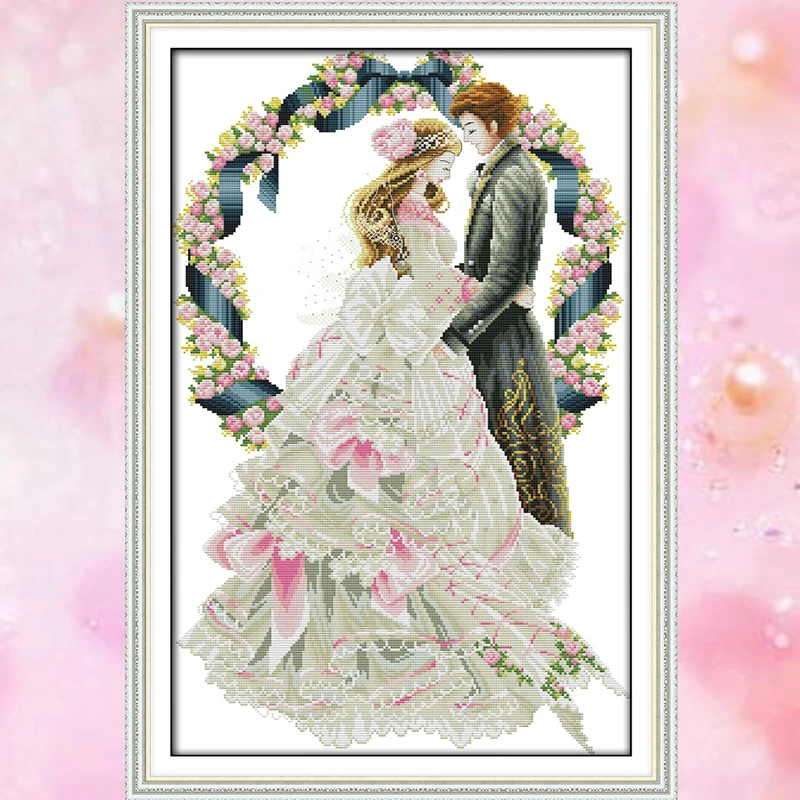 Joy Sunday китайские наборы крестиков diy Набор королевской свадьбы DMC14CT11CT