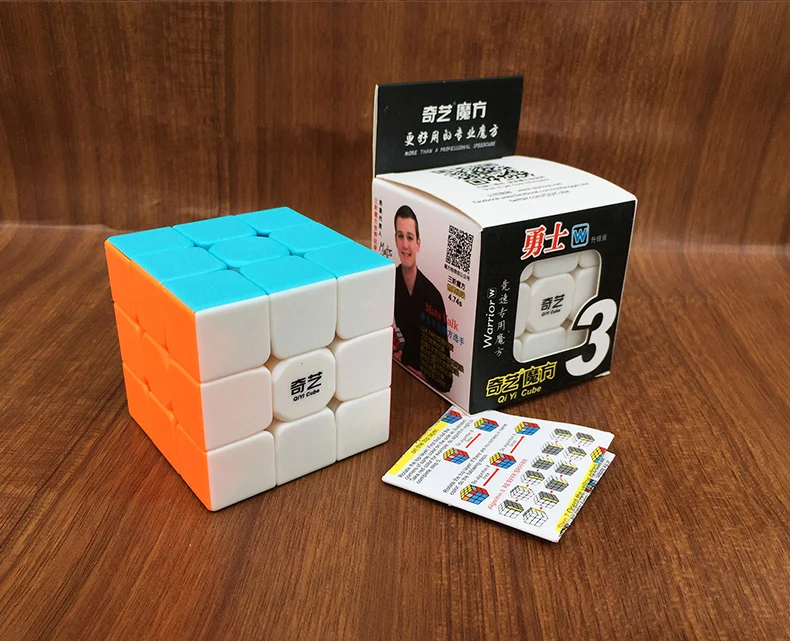 Qiyi Warrior W Красочный 3x3x3 куб 3 слоя магический куб профессиональный конкурс Cubo 3x3 Neo головоломка скоростной куб игрушки для детей