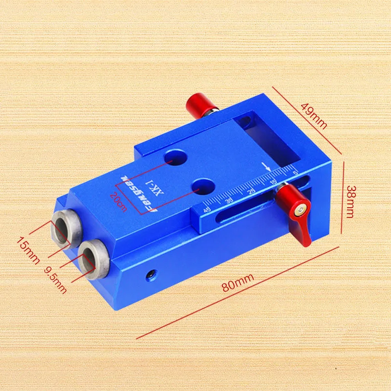 DIY деревообрабатывающий наклонное отверстие устройство карман джиг комплект 9