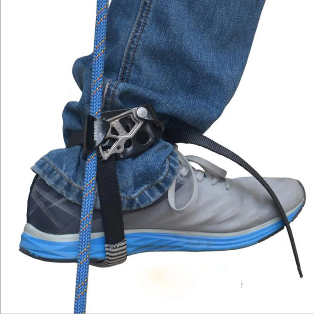 Скалолазание альпинизм левый/правый ножной Жумар подъемное скальное дерево