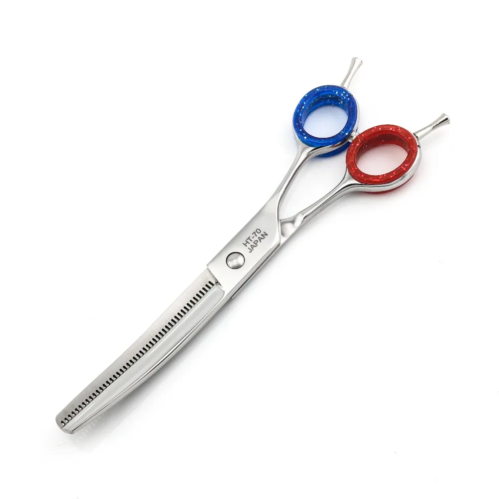 Ножницы для ухода за собаками 7 дюймовые изогнутые ножницы филировки 46 зубов