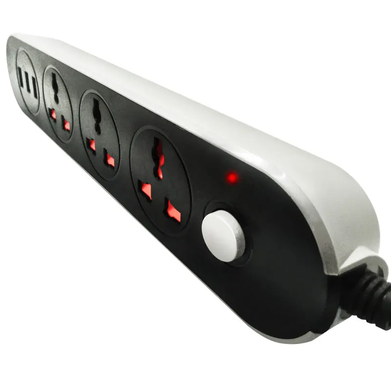 2 м удлинитель универсальная USB лента питания штепсельная вилка европейского