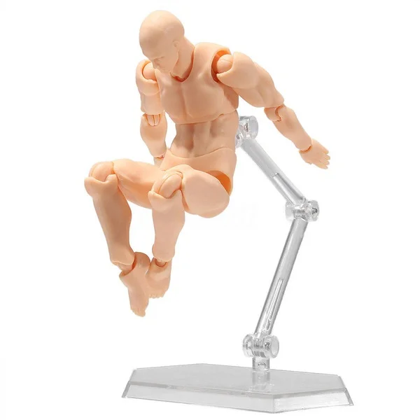 Sketch Body Kun/Body Chan DX Set Movable Male\Female Anime Archetype He She Ferrite Figma Movable Action Figure Miniatures model images - 6