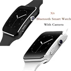 X6 Bluetooth смарт-часы с камерой Спорт браслет сенсорный экран поддержка SIM-карты браслет для мобильного телефона