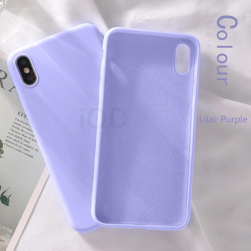 IQD для iphone Xr X Xs Max чехол мягкий жидкий силиконовый чехол микрофибра ткань Подушка для iphone 7 8 6 Plus чехол не царапается тонкий