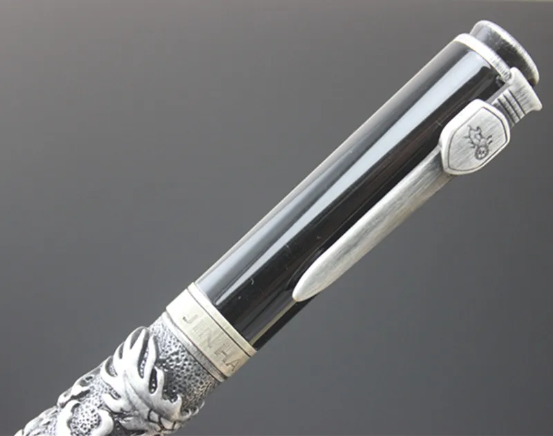 Jinhao роскошные подарочные ручки 3D металлическая перьевая ручка Dragon с
