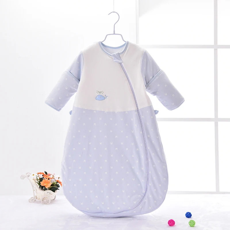 Infant sleeping bag Baby long sleeve envelope Breathable non-fluorescent newborn anti-kick is by children |