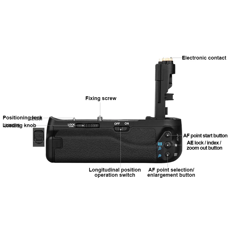 Новый профессиональный двойной Батарейный держатель для CANON EOS6DII DOM668 |