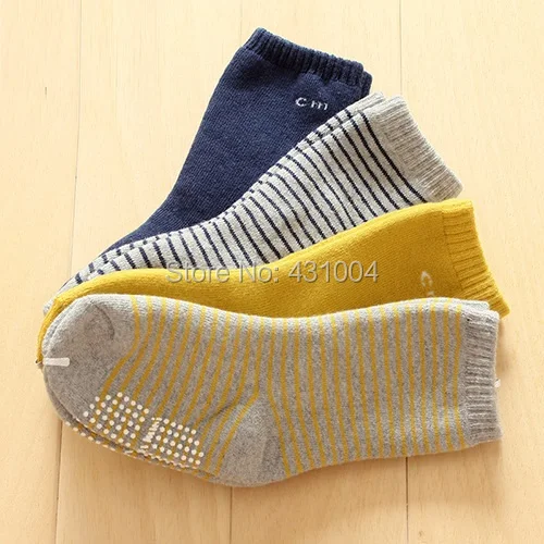 Kacakid/зимние детские Нескользящие носки тапочки Детские теплые длинные хлопковые