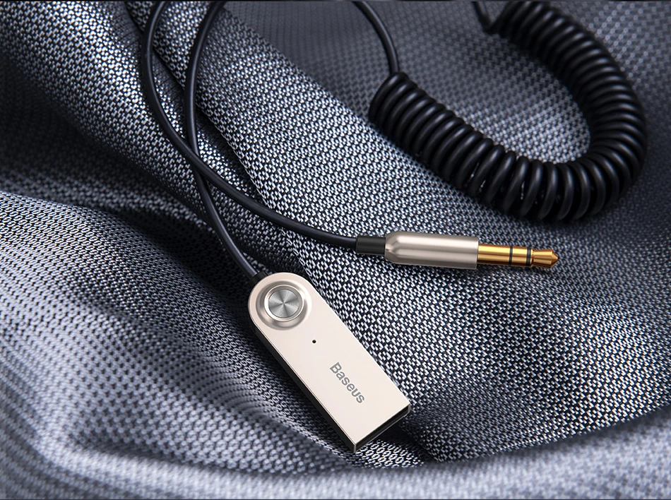 Baseus Bluetooth адаптер USB Dongles кабель для автомобиля 3,5 мм AUX Bluetooth V5.0 4,2 4,0 Bluetooth приемник динамик аудио передатчик