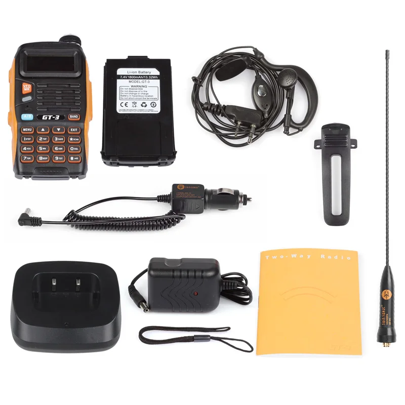 Baofeng GT-3 Mark II VHF/UHF 136-174/400-520MHz двухдиапазонный FM двухсторонний радиоприемник Walkie Talkie