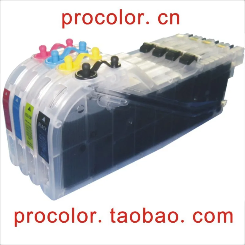 

PROCOLOR Long refill inkjet cartridge LC121 LC123 for BROTHER DCP-J132W DCP-J152W DCP-J172W DCP-J552DW J132W J152W J172W J552DW
