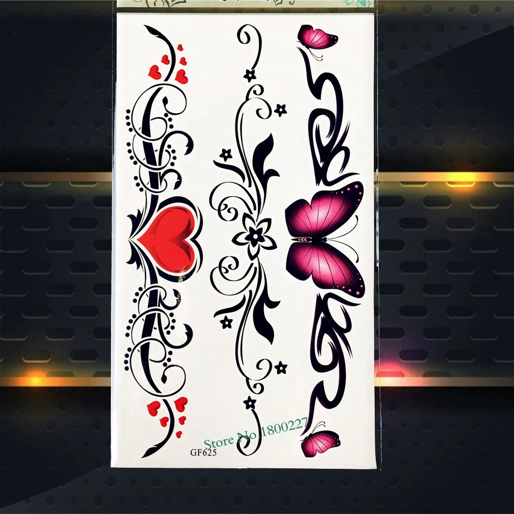 Милая хна временная татуировка чокер дизайн поддельные флэш вода переводная