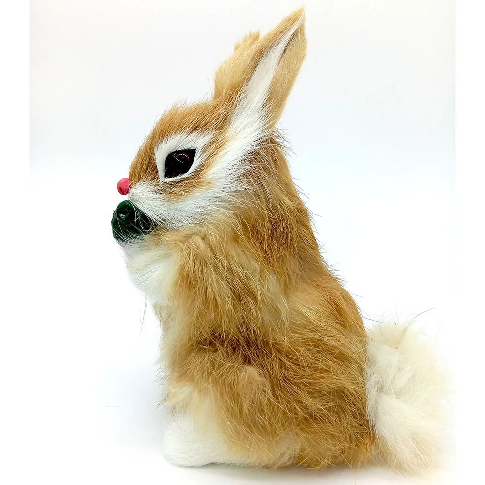 16 см милые животные кролик Моделирование Пушистый сидящий Рождество День