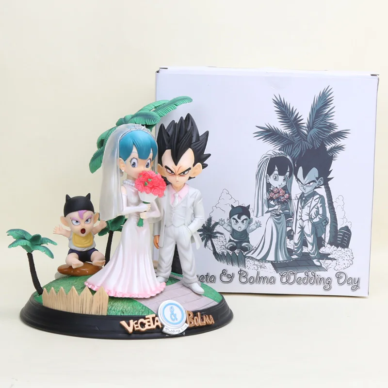 20 см аниме мяч Z Vegeta Figura Familia DBZ Dia Do Casamento e Bulma ПВХ фигурка игрушка modelo boneca|Игровые