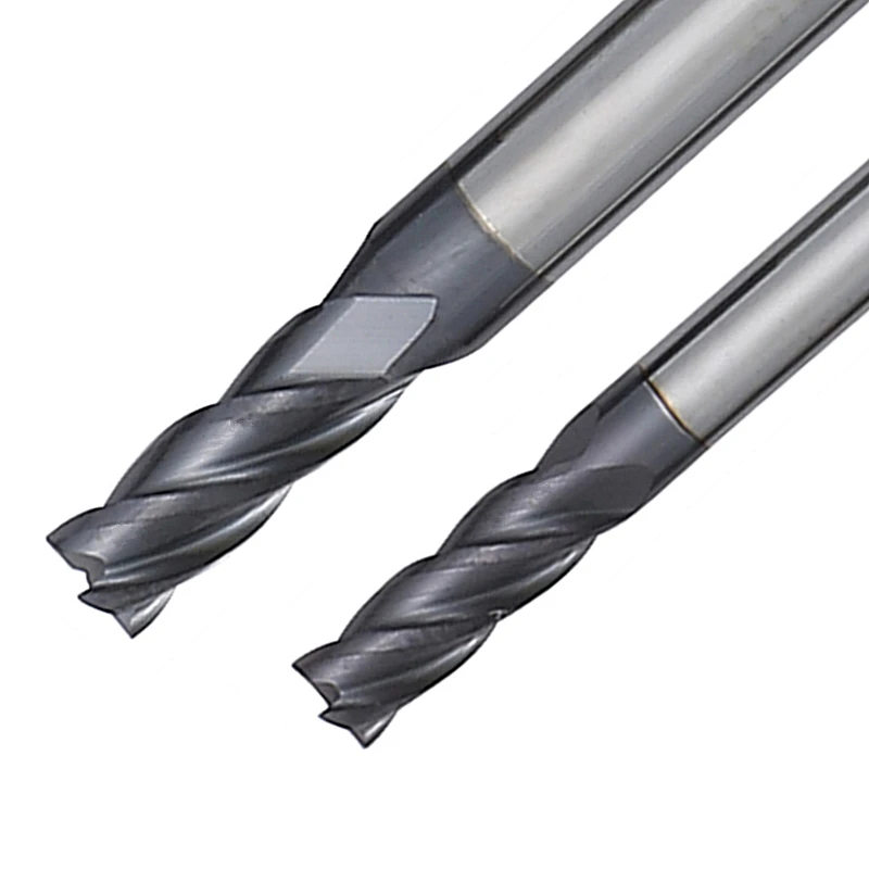 Фрезы с 4 лезвиями YFT 5 шт. диаметр 2-6 мм Вольфрамовая сталь Фрезерный резак 45 HRC