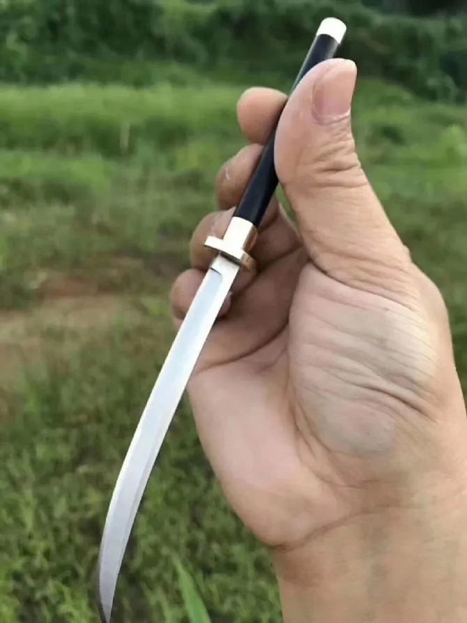 Классический мини-нож фиксированного типа из vg10 стали с эбонитовой рукояткой, небольшие охотничьи навахи для кемпинга, декоративные инструменты.