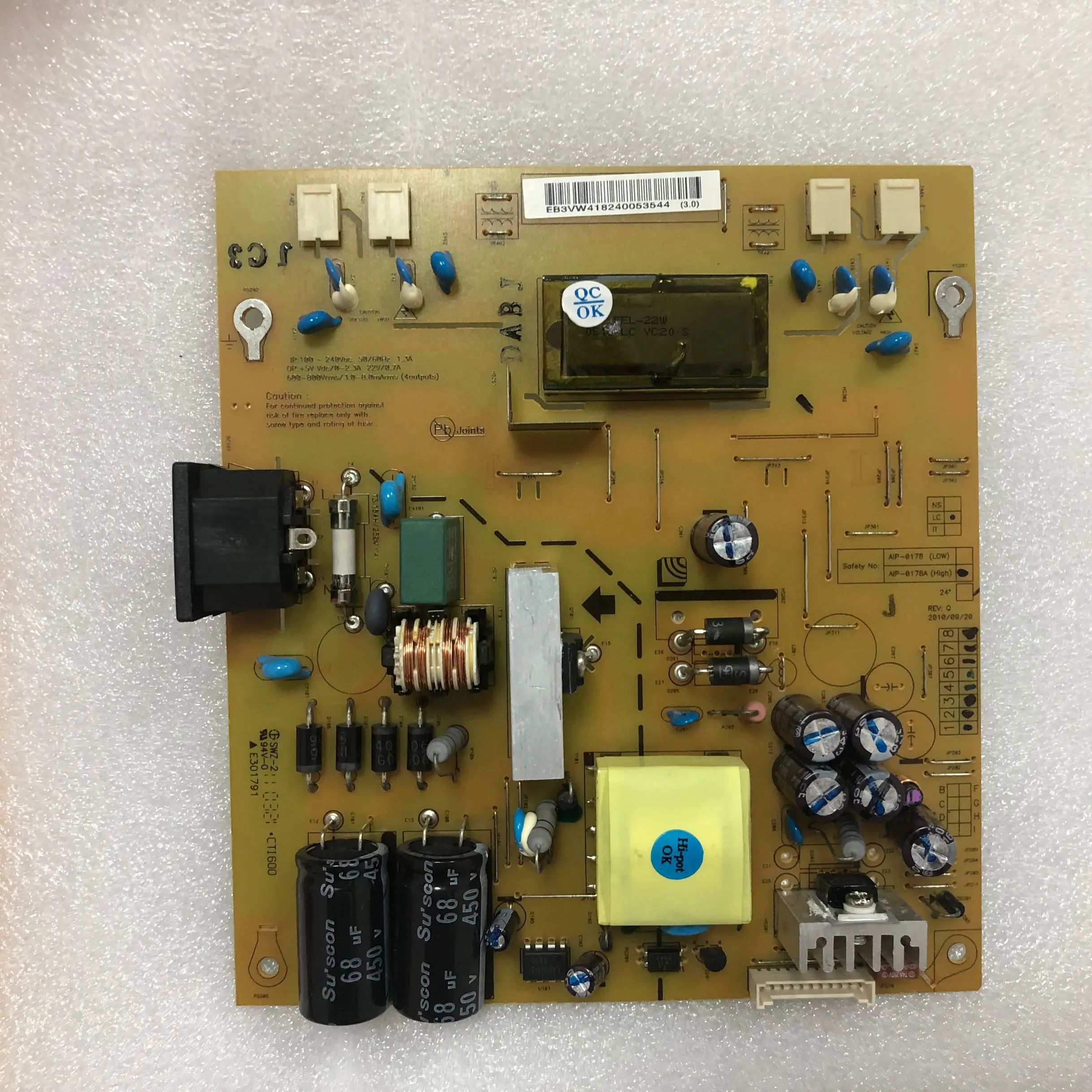 100% новый W2252TQ C243WT W2252V W2443TV плата питания AIP-0178A EADP-42AF | Компьютеры и офис