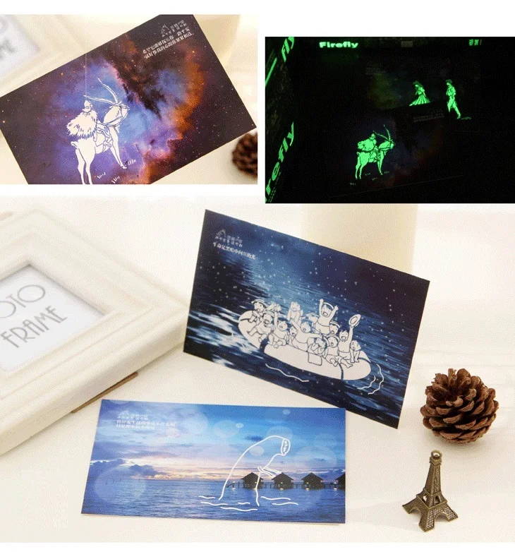

30sheets/LOT Hayao Miyazaki Luminous Theatre Postcard /Greeting Card/Wish Card/Christmas and New Year gifts