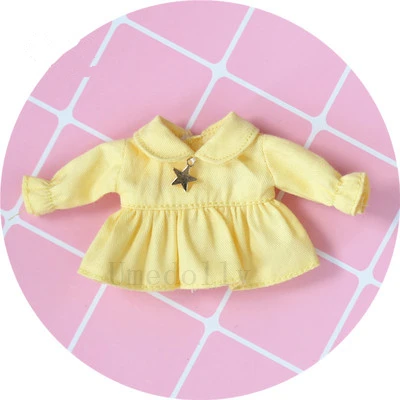 Color-4 1 шт. ручной работы милый OB11 платье куклы для Obitsu 11,1/12 BJD куклы одежда аксессуары - Цвет: Color-4
