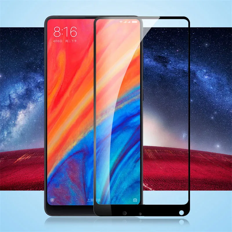 Защитное стекло закаленное 9H для Xiaomi Mi Mix 2 | Мобильные телефоны и аксессуары