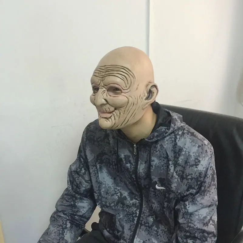 Забавная улыбающаяся латексная маска на Хэллоуин реалистичные резиновые маски