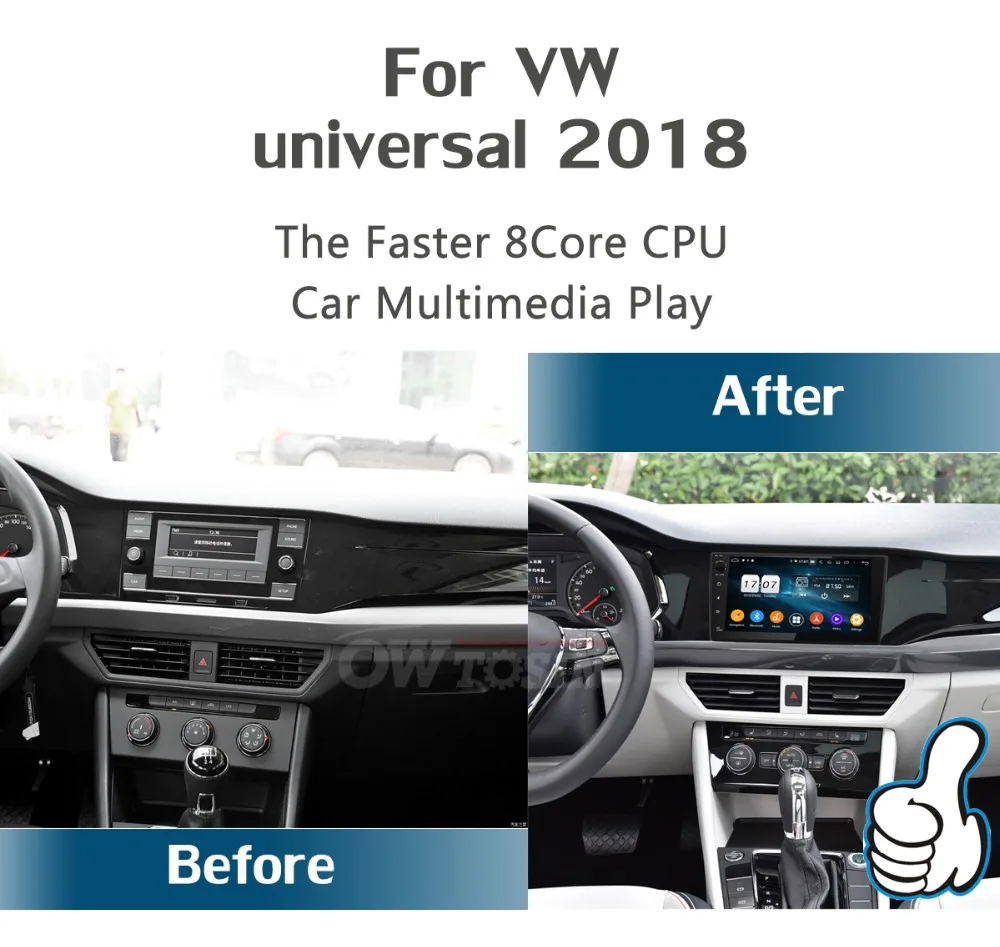 Android 9,0 8 ядерный "ips 4G+ 64G автомобильный проигрыватель с радио и GPS для Volkswagen VW Passat CC Golf Tiguan Polo Jetta DSP CarPlay