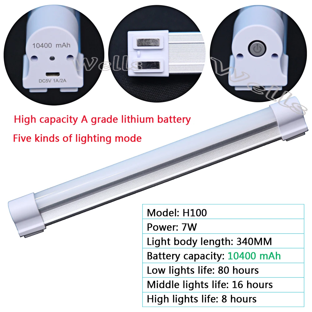 usb 2w 4w 7w multi function emergency light 2600520010400ma 5 mode for indoor outdoor led camping bulb can charge to phone free global shipping