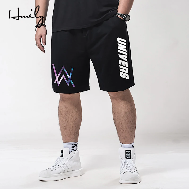 HMILY Летние повседневные мужские шорты с эластичной резинкой на талии размера