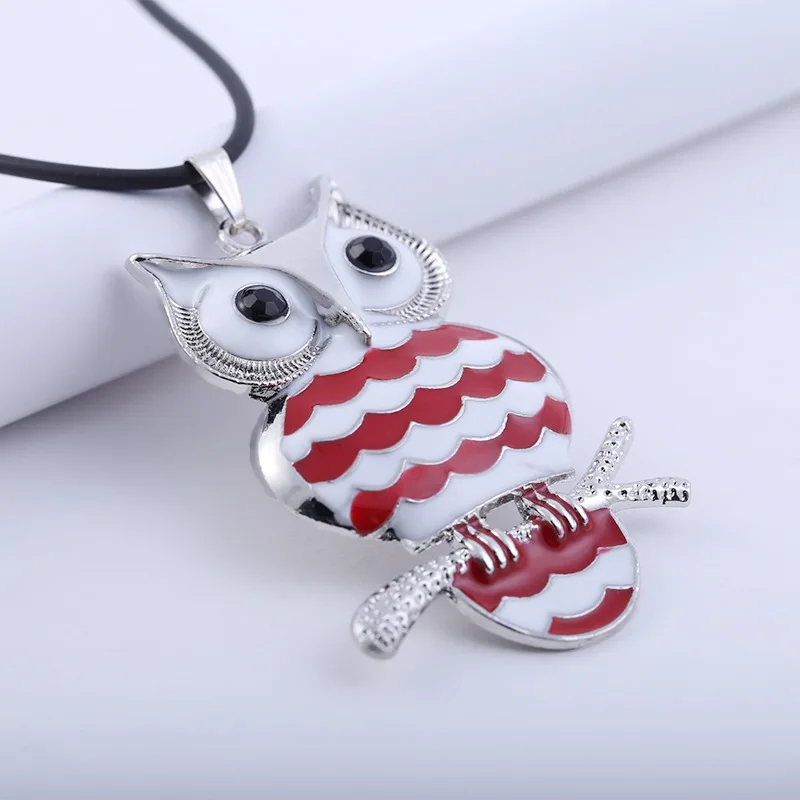 Ожерелье со знаками Зодиака украшения в виде совы красные черные зеленые розовые