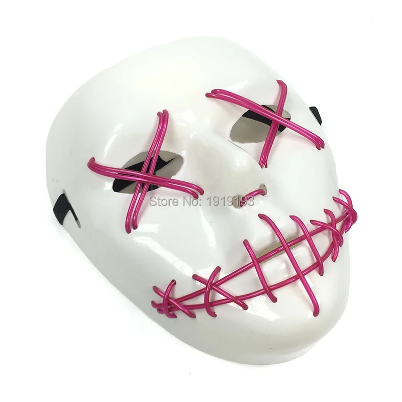 Лидер продаж 3 В для рождественской вечеринки неон строка паника Дьявол маска