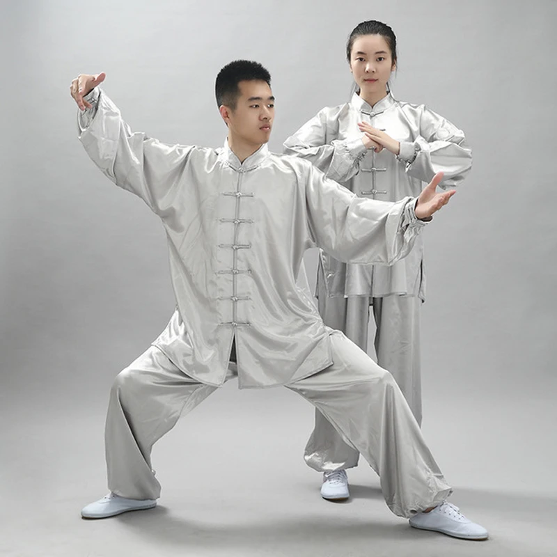 Унисекс 13 цветов традиционная китайская одежда с длинным рукавом Wushu TaiChi форма