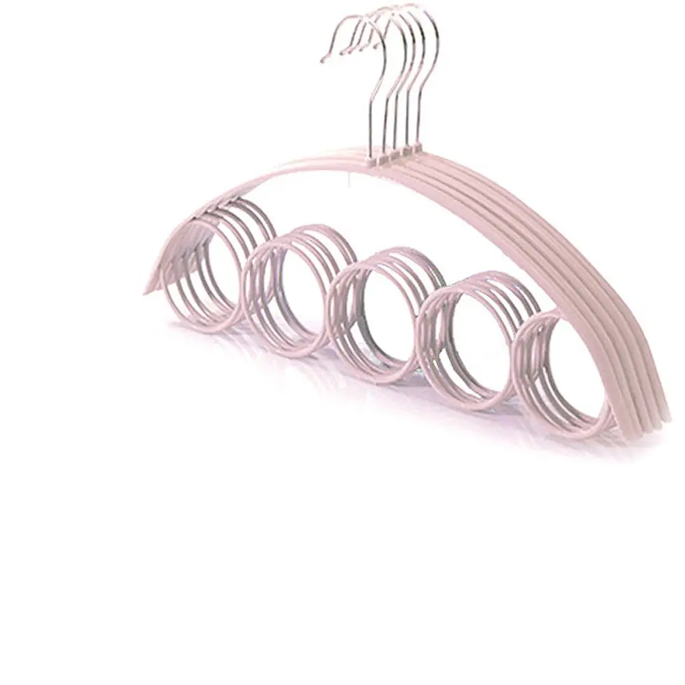 Нескользящая пластиковая подставка для шарфов органайзер с 5 кольцами и