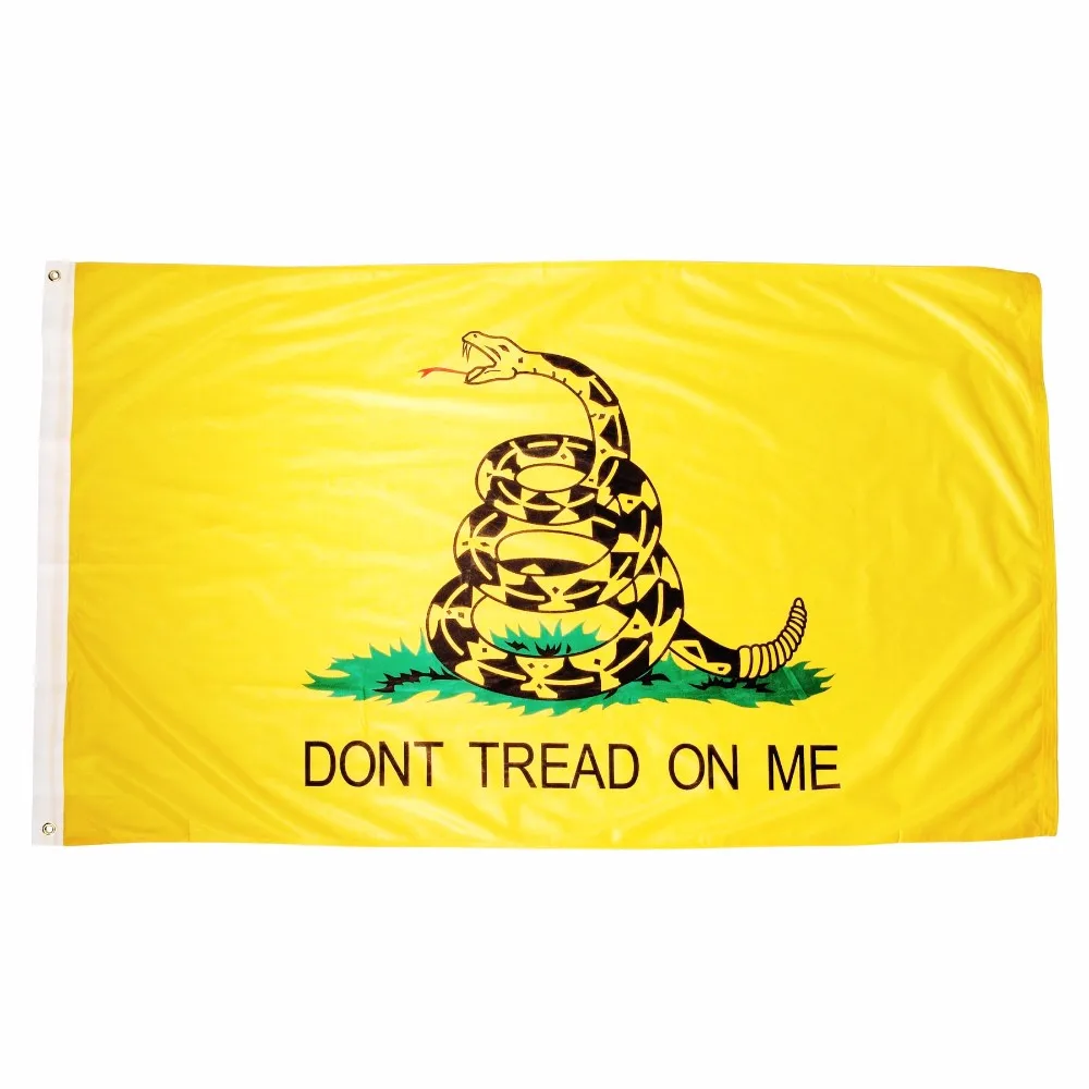 3x5 футов Gadsden не протекать на меня Culpepper Гремучая змея устойчивая к УФ выцветанию холст заголовок и двойной сшитый Delaware де флаги