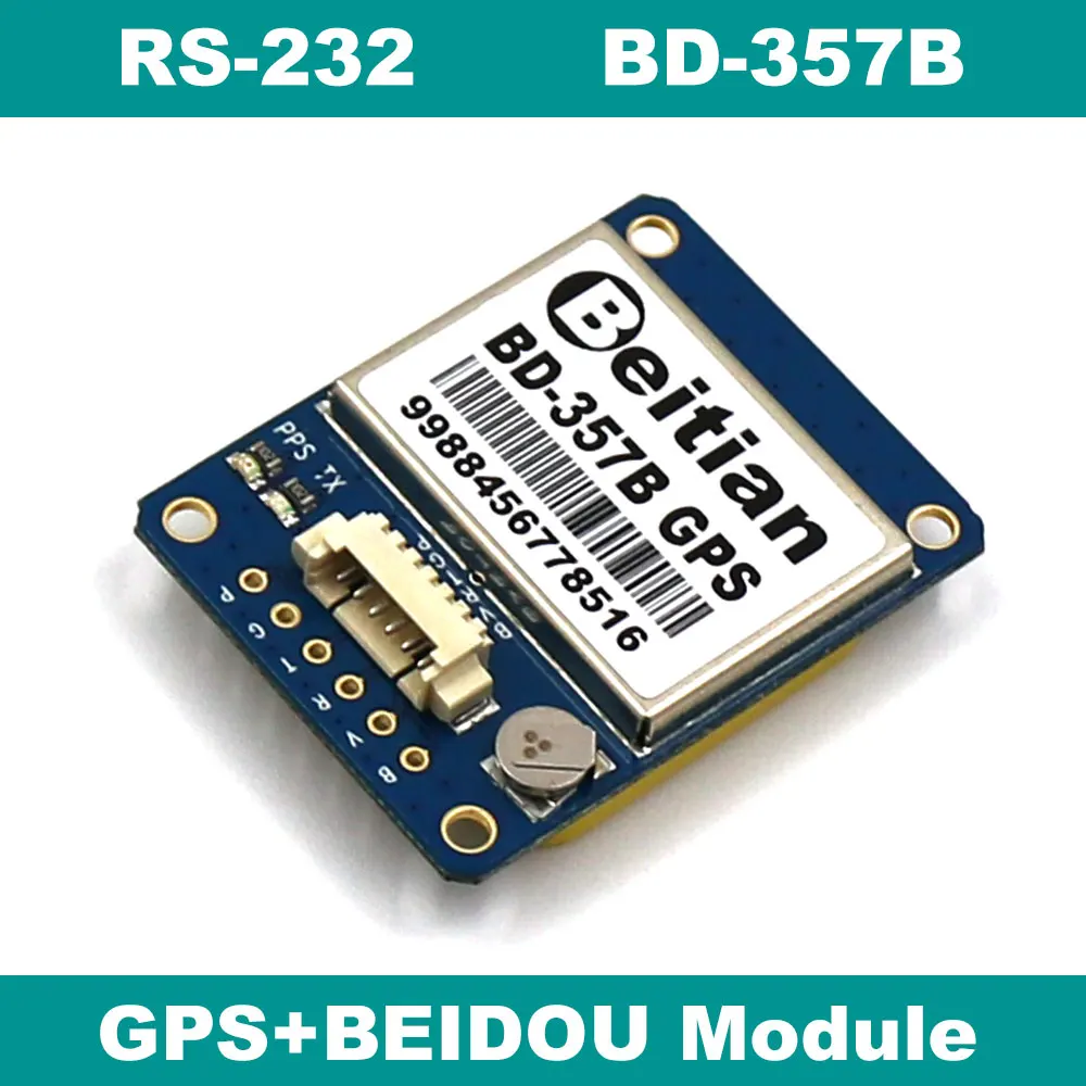 BEITIAN IPC gps + BDS модуль RS232 9600bps 4 м Вспышка 1 Гц 25 мм 6 контактов разъем 5 0 в BD 357B|Приемник