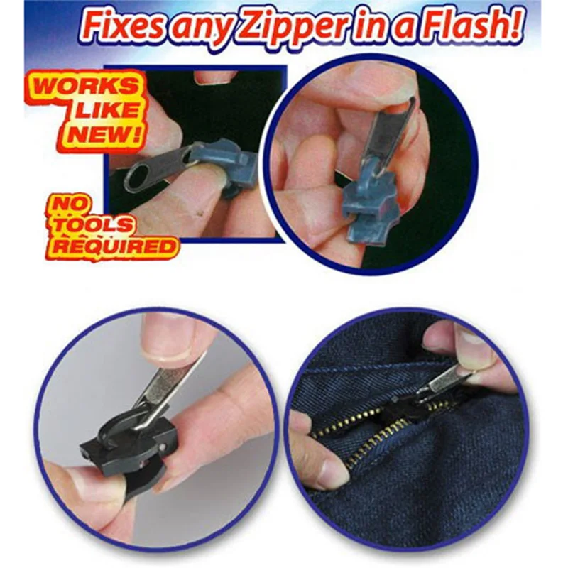6pcs/lot Universal Multifunction Zipper Fix A 6 pack Zip Rescue Instant Repair Kit Replacement Clothing Accessories | Дом и сад