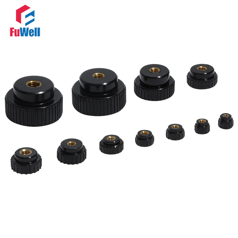 2 шт. M4/M5/M6/M8/M10/M12 внутренняя резьба с накаткой зажим для ручек затягивающие гайки