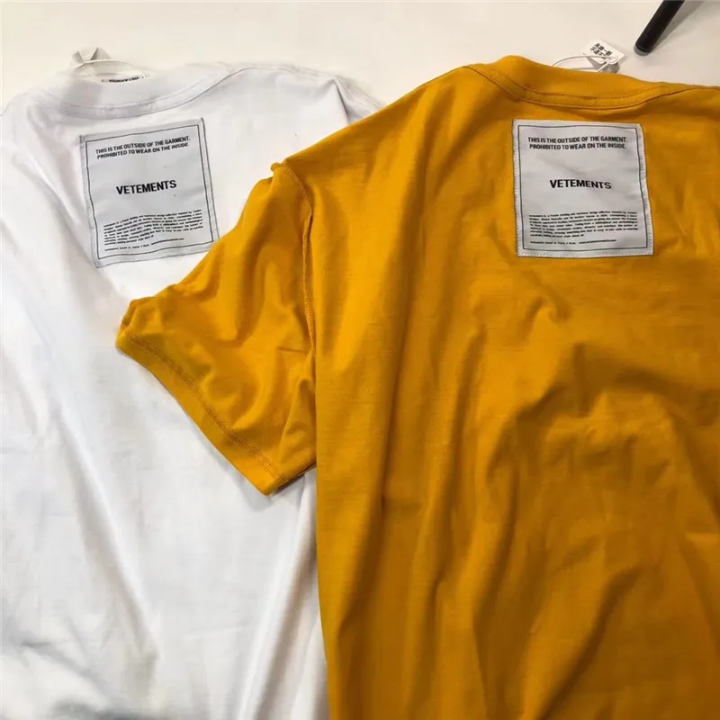 Vetements, футболка для мужчин и женщин, 1:1, высокое качество, красный топ, вышивка, Vetements, футболки, модные, повседневные, Большой тег, Vetements, футболки
