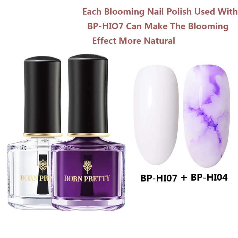 Set 4 BORN PRETTY лак для ногтей с акварельными чернилами 6 мл Smuoce Blossom лак для ногтей долговечный DIY Дизайн Маникюр - Цвет: Set 4