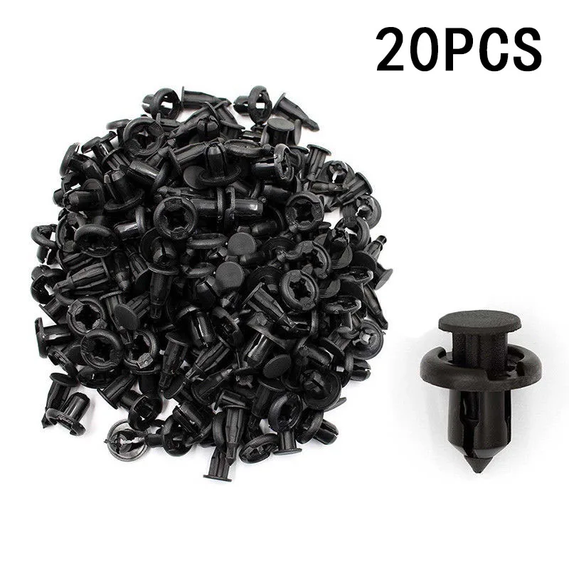 20 шт. 8 мм заклепки для автомобиля брызговики зажимы бампера брызговиков нажимные