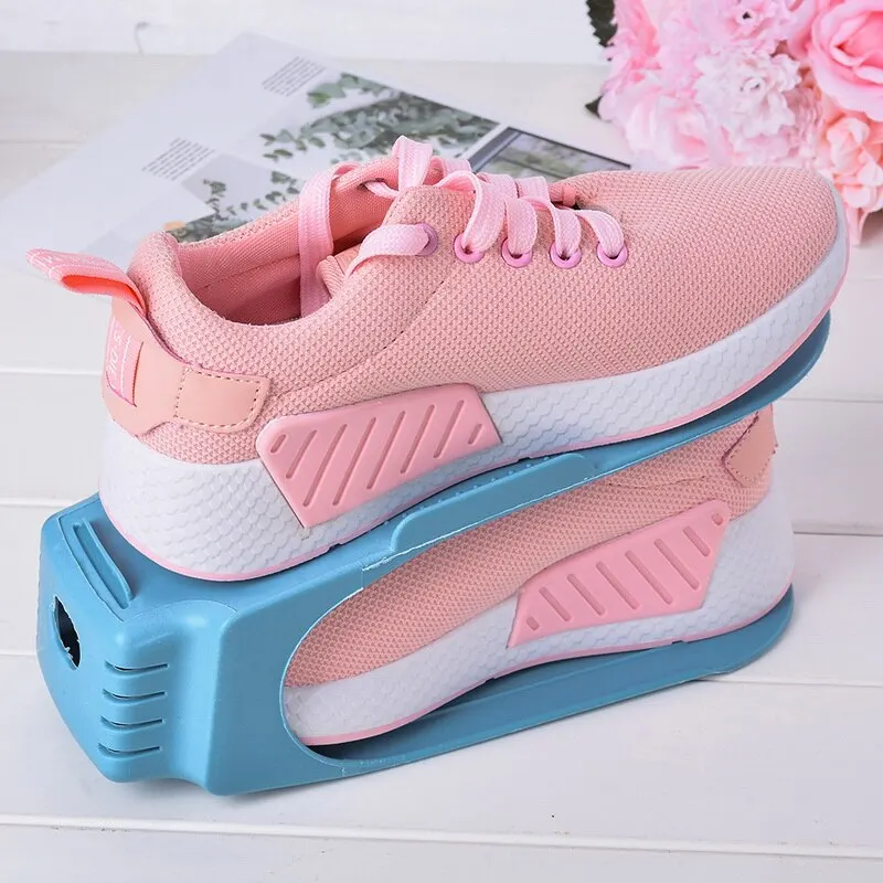 Прочные регулируемые полки для обуви органайзер двойная полка утолщенная