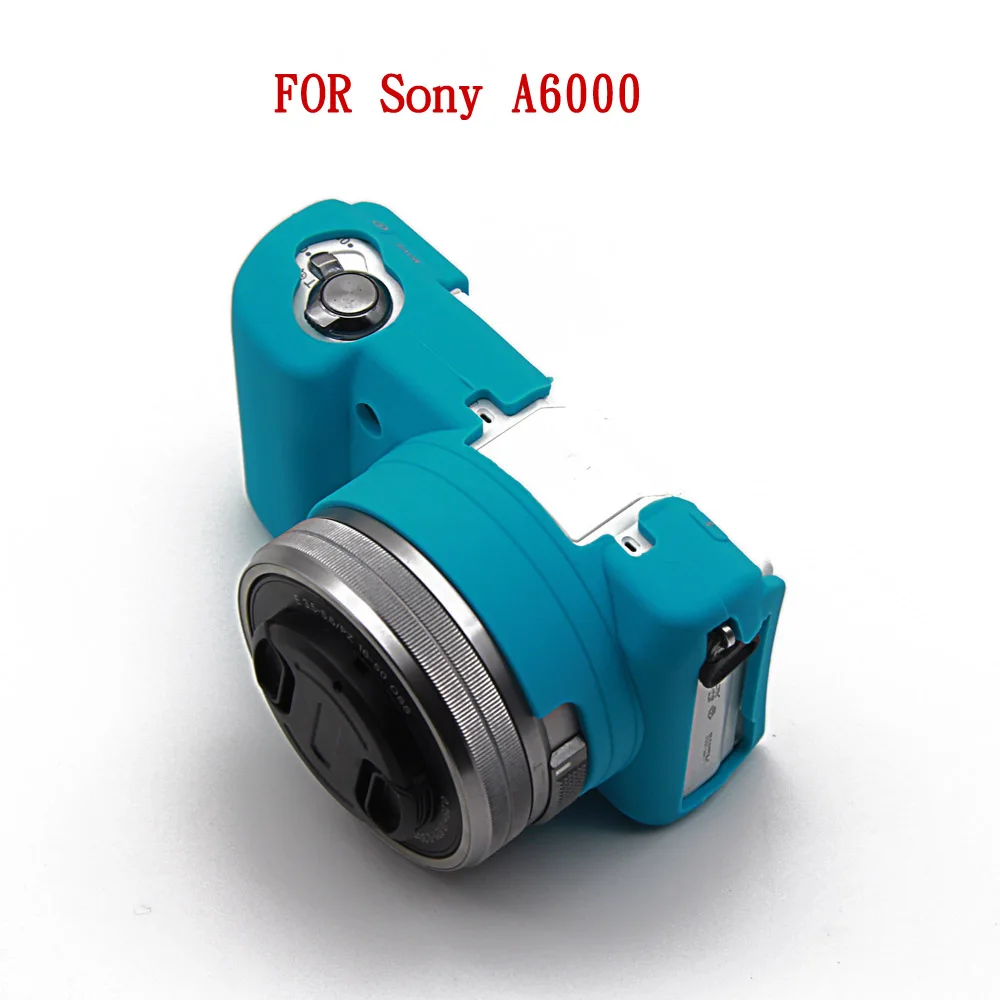 Мягкая сумка для камеры силиконовый чехол для sony A5000 A5100 A6000 A6300 A6500 RX100 III IV - Цвет: A6000 Blue