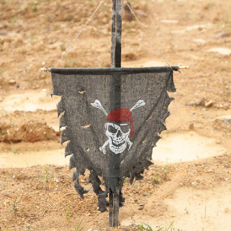 Хлопковый жуткий пиратский флаг вечерние украшения череп и скрещенные кости с