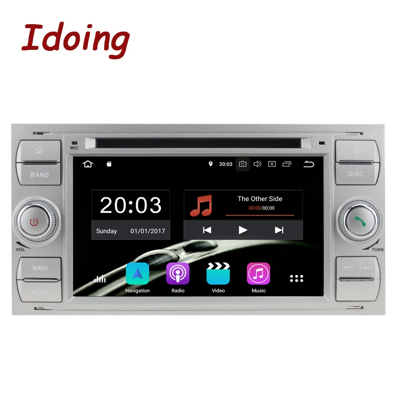 Автомагнитола Idoing 7 &quot2Din Andriod 8 0 DVD мультимедийный плеер PX5 4 Гб + 32 ГБ восемь ядер