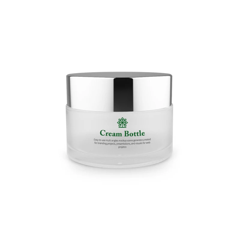 

5/12pcs Refillable Bottles Travel Face Cream Lotion Cosmetic Container Glass Empty Makeup Jar Pot 15g/30g/50g