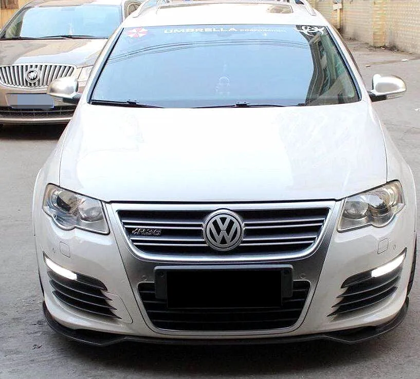 VW R36 дорожные средства ухода за кожей KIT 2PCS/комплект Углеродное Волокно сплиттер