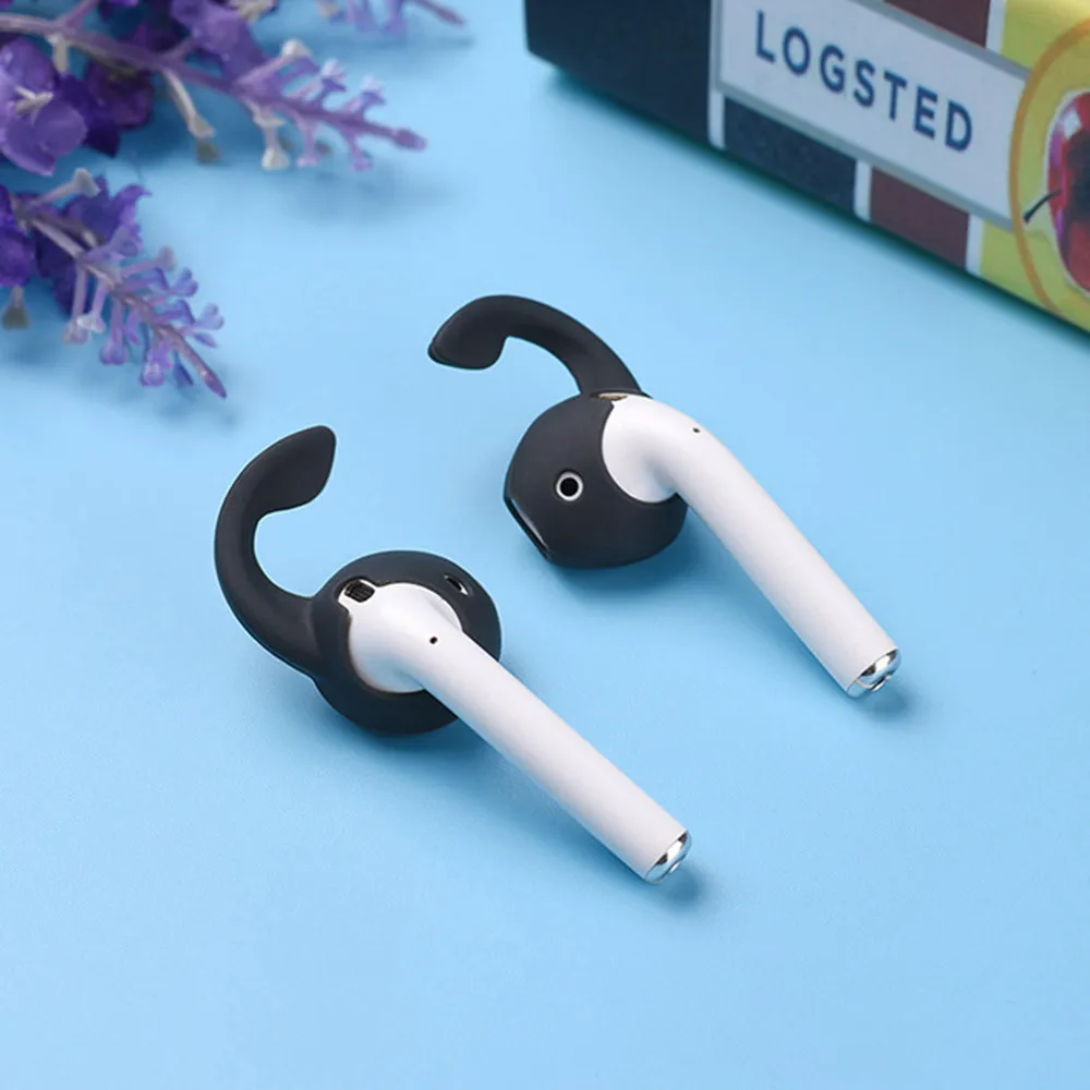 2 шт силиконовый наушник чехол для Apple AirPods Противоскользящий чехол для наушников Крюк Крышка Замена N.8