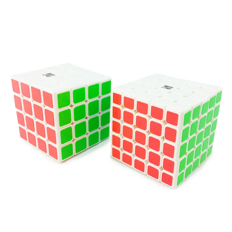 2x2x2 3x3x3 4x4x4 5x5x5 белая наклейка скоростной магический куб Базовая головоломка твист классический развивающий куб игрушки для детей идея подарок - Цвет: 4x4x4 And 5x5x5