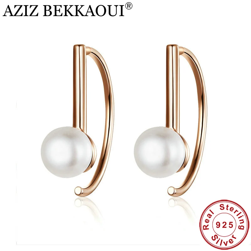 Женские серьги-гвоздики из серебра 925 пробы с жемчугом | Украшения и аксессуары