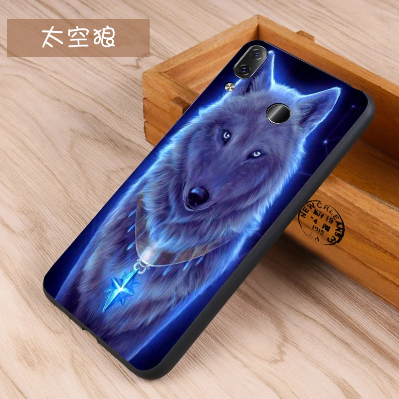 Чехол для Lenovo Z5 Оригинальный чехол с мультяшным рисунком силиконовая кожа волк